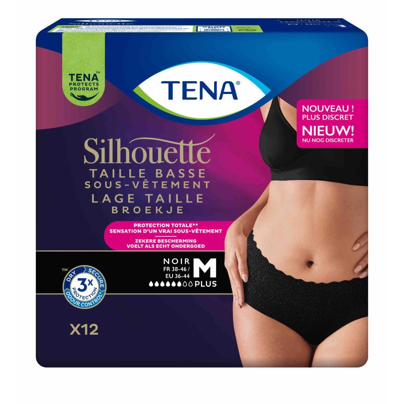 Pants Noirs Tena Femme – Élégance & Discrétion | Protection Incontinence Essentielle - Sérénivie Box - Pants