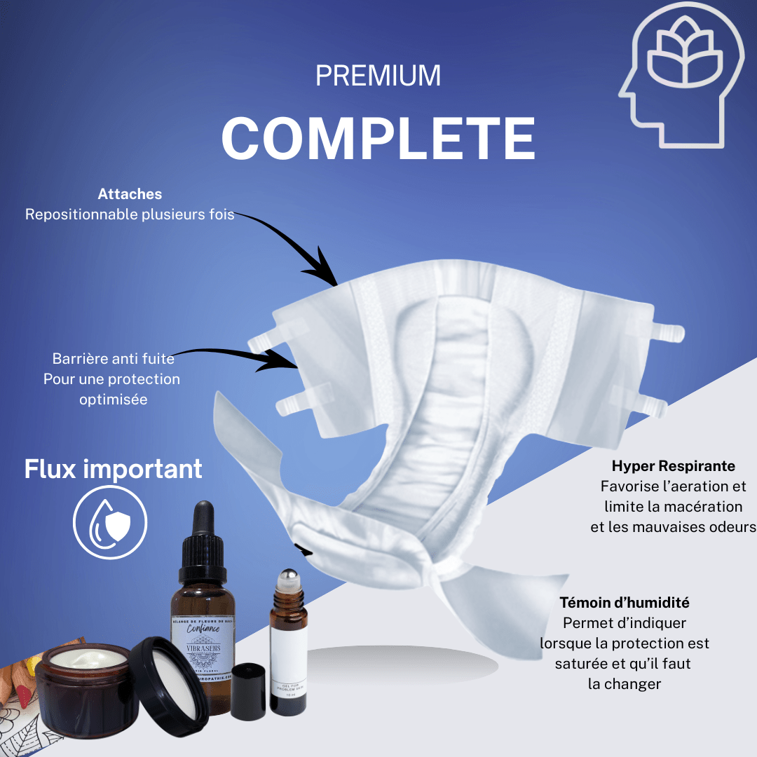 Abonnement bien - être – Premium 30 changes complets + soin émotionnel - Sérénivie Box - change complet